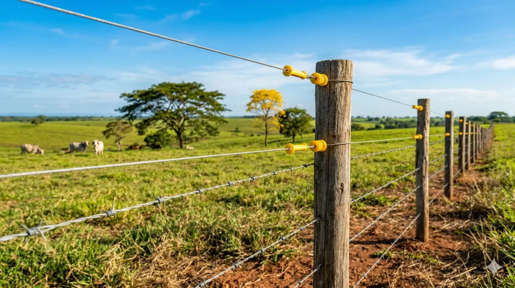 caso 5 seguridad ganadera púas + cerco eléctrico